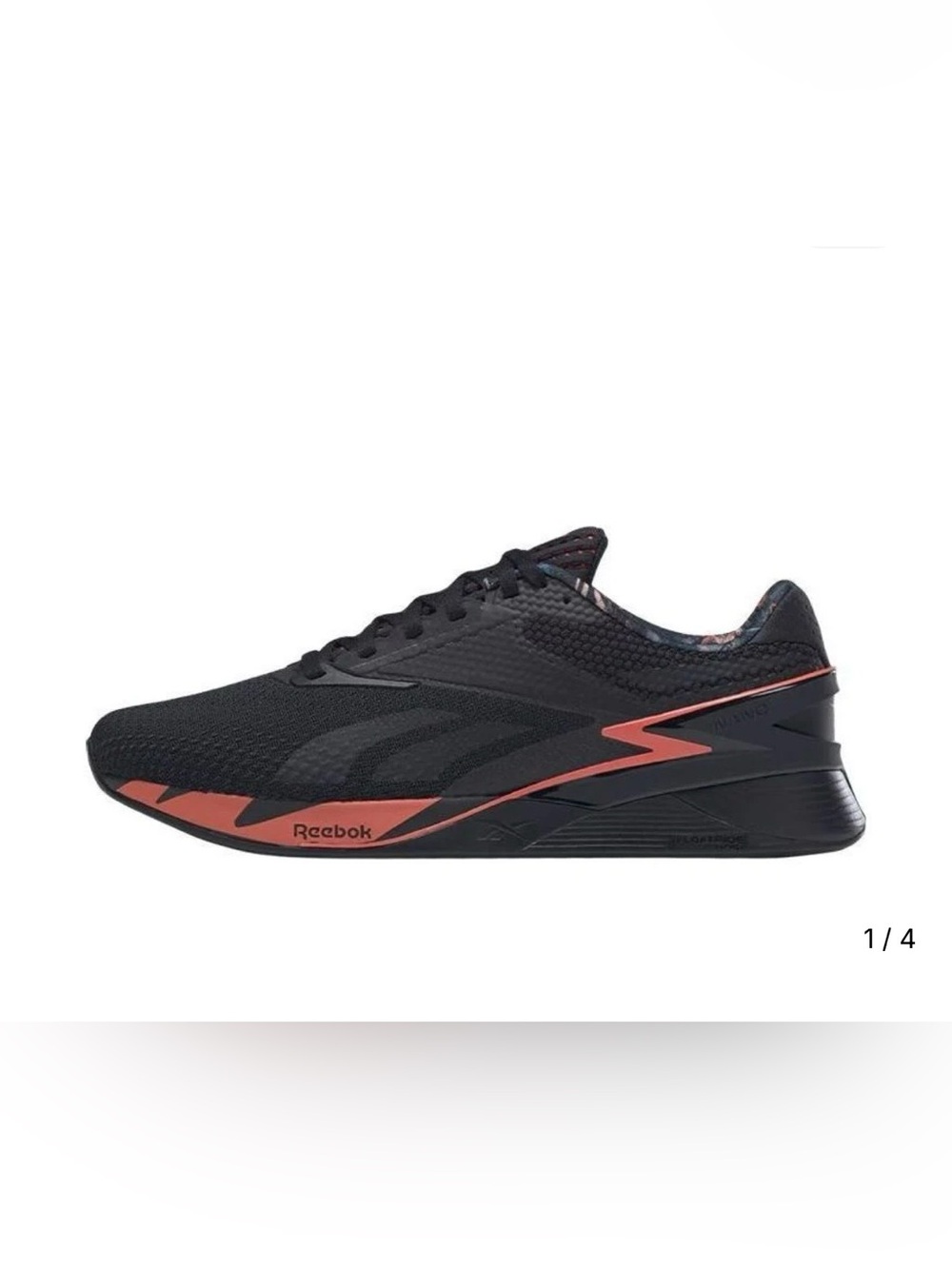 Reebok Men's Nano X3 'Black Orange Flare' Sneakers